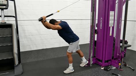 The cable overhead tricep extension. . Overhead rope ext